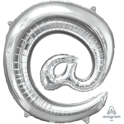 Anagram Foil 32" Silver @ Symbol (Discontinued)