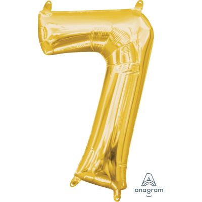 Anagram 16" (Air-Fill) Foil Gold Number 7