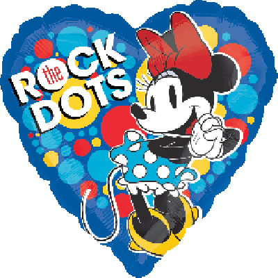 Anagram Licensed Foil 45cm (18&quot;) Minnie Rock the Dots (Discontinued)