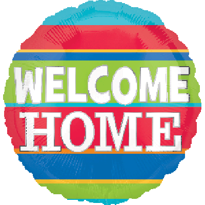 Anagram Foil 45cm (18") Welcome Home Colourful Stripes