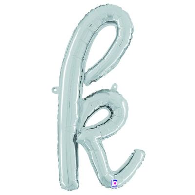 Betallic 24" Script Silver Letter K