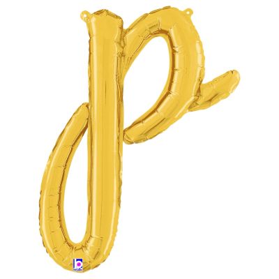 Betallic 24" Script Gold Letter P