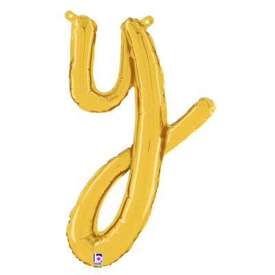 Betallic 24" Script Gold Letter Y