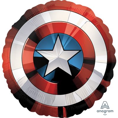 Anagram Foil Licensed Shape Avengers Captain America Shield