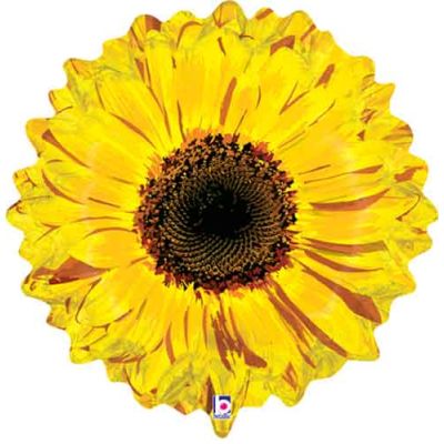 Betallic Foil 60cm (24") Yellow Flower