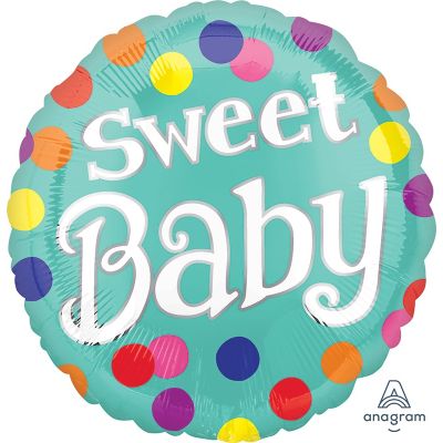 Anagram Foil 45cm (18&quot;) Sweet Baby Dots (Discontinued)