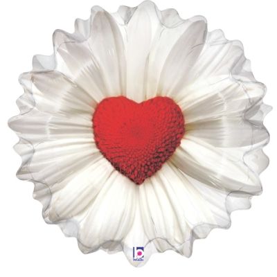 Betallic Foil 60cm (24") Daisy Heart