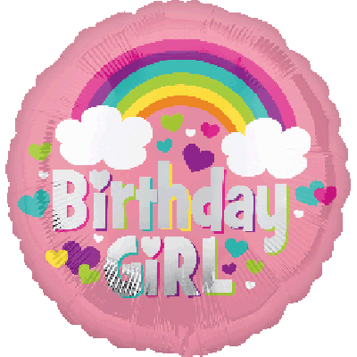 Anagram Foil 45cm (18") Birthday Girl Rainbow Fun