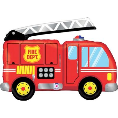 Betallic Foil Shape 81cm (32") Fire Truck