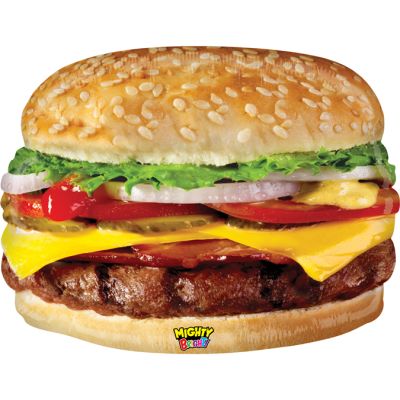 Betallic Foil Shape 66cm (26") Mighty Cheeseburger