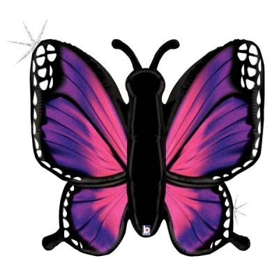 Betallic Foil Shape 116cm (46") Radiant Butterfly Pink