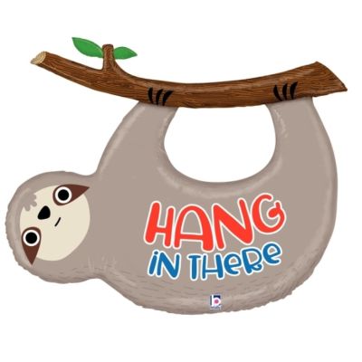 Betallic Foil Shape 107cm (42") Sloth Hang in There
