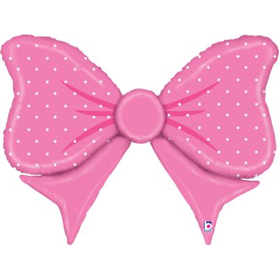 Betallic Foil Shape 85cm (35") Pink Bow 