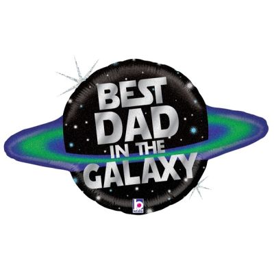 Betallic Foil Holographic Shape 78cm (31") Galactic Dad