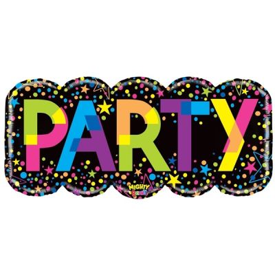 Betallic Foil Shape 96cm (38") Mighty Colorful Party
