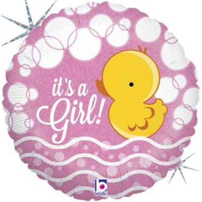 Betallic Holographic Foil 45cm (18") Baby Girl Ducky