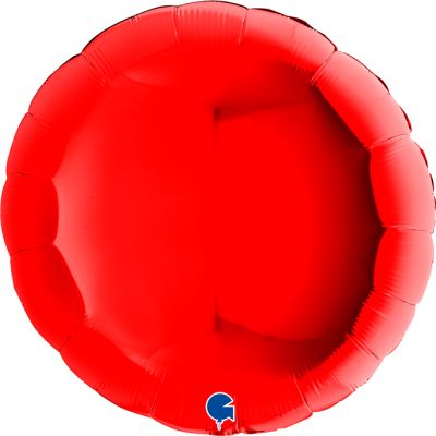 Grabo Foil Solid Colour Round 91cm (36") Red (Unpackaged)