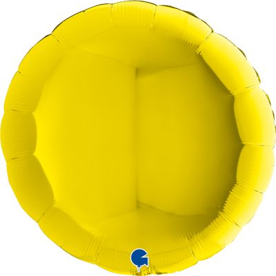 Grabo Foil Solid Colour Round 91cm (36") Yellow (Unpackaged)
