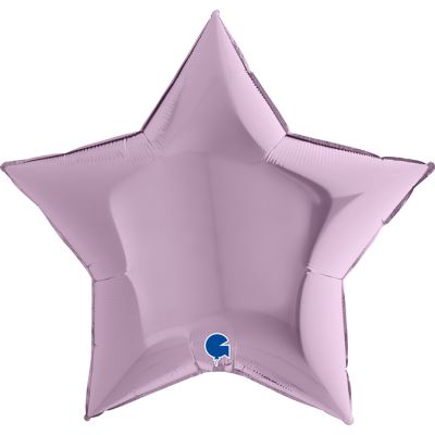 Grabo Foil Solid Colour Star 91cm (36") Lilac (Unpackaged)