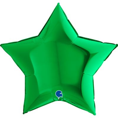 Grabo Foil Solid Colour Star 91cm (36") Green (Unpackaged)