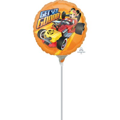 Anagram Licensed Microfoil 22cm (9") Mickey Roadster Get Set Go - Air fill (unpackaged)