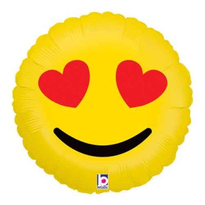 Betallic Foil 45cm (18") Emoji Hearts