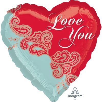 Anagram Foil 45cm (18") Paisley Love (Discontinued)