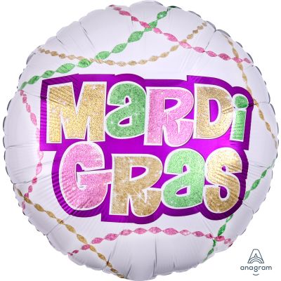 Anagram Foil 45cm (18&quot;) Mardi Gras Party (Discontinued)