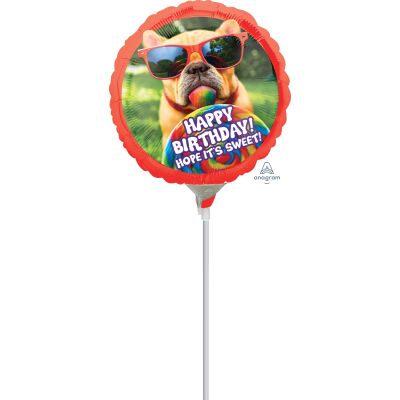Anagram Microfoil 22cm (9&quot;) Avanti Sweet Birthday (Air Fill & Unpackaged) (Discontinued)