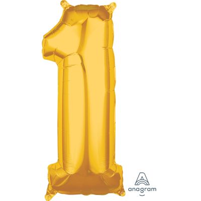 Anagram Foil 66cm (26") Mid-Size Gold Number 1