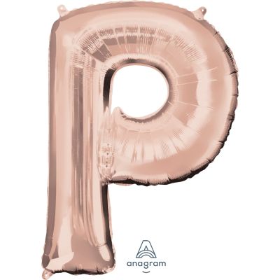 Anagram 86cm (34") Foil Rose Gold Letter P (Discontinued)