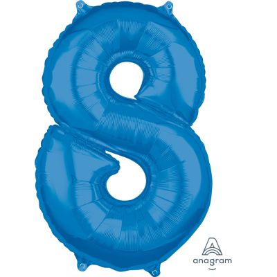 Anagram Foil 66cm (26") Mid-Size Blue Number 8