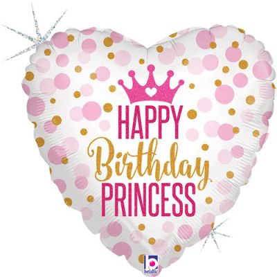 Betallic Holographic Foil 45cm (18") Glitter Princess Birthday