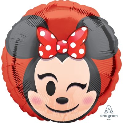 Anagram Licensed Foil 45cm Minnie Mouse Emoji