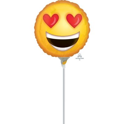 Anagram Microfoil 22cm (9&quot;) Love &amp; Kisses Emoji - Air fill (unpackaged) (Discontinued)