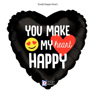 Betallic Foil 45cm (18") Emoji Happy Heart 
