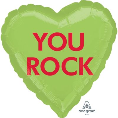 Anagram Foil 45cm (18") You Rock Candy Heart