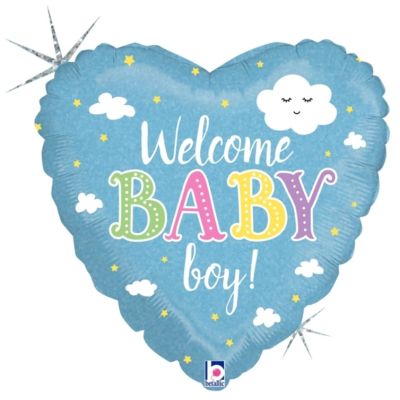 Betallic Foil 45cm (18") Welcome Baby Boy