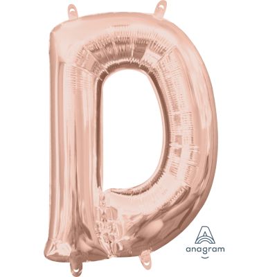 Anagram 16" (Air-Fill) Foil Rose Gold Letter D (Discontinued)