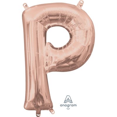 Anagram 16" (Air-Fill) Foil Rose Gold Letter P (Discontinued)