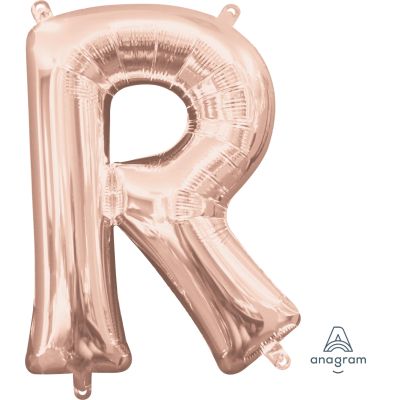 Anagram 16" (Air-Fill) Foil Rose Gold Letter R (discontinued)