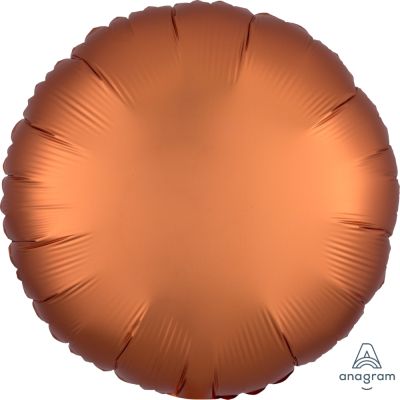 Anagram Foil Solid Colour Round 45cm (18&quot;) Satin Luxe Amber (unpackaged) (Discontinued)