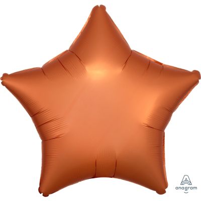 Anagram Foil Solid Colour Star 45cm (18&quot;) Satin Luxe Amber (unpackaged) (Discontinued)