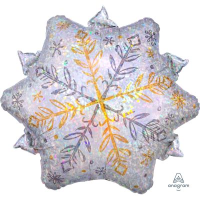 Anagram Foil Jr Shape Holographic Shining Snow (Discontinued)