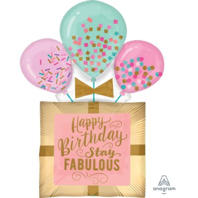 Anagram Foil Shape Fabulous Birthday Gift (58cm x 81cm)