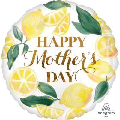 Anagram Foil 45cm (18") Happy Mother's Day Lemons
