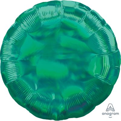 Anagram Foil 53cm (21") Holographic Iridescent Green Circle (unpackaged)