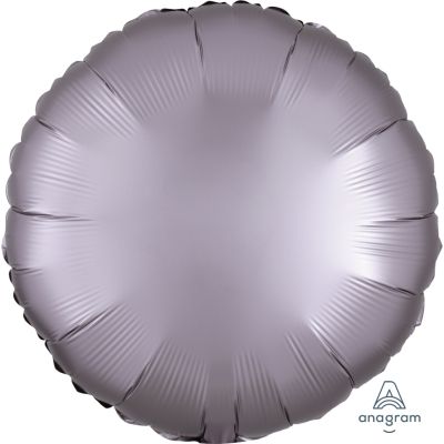 Anagram Foil Solid Colour Round 45cm (18") Satin Luxe Greige - packaged