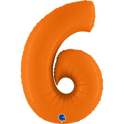 Grabo Foil 102cm (40") Matte Orange Number 6