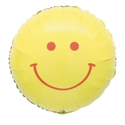 Unique Foil 45cm (18") Yellow Smiley Face (Unpackaged)